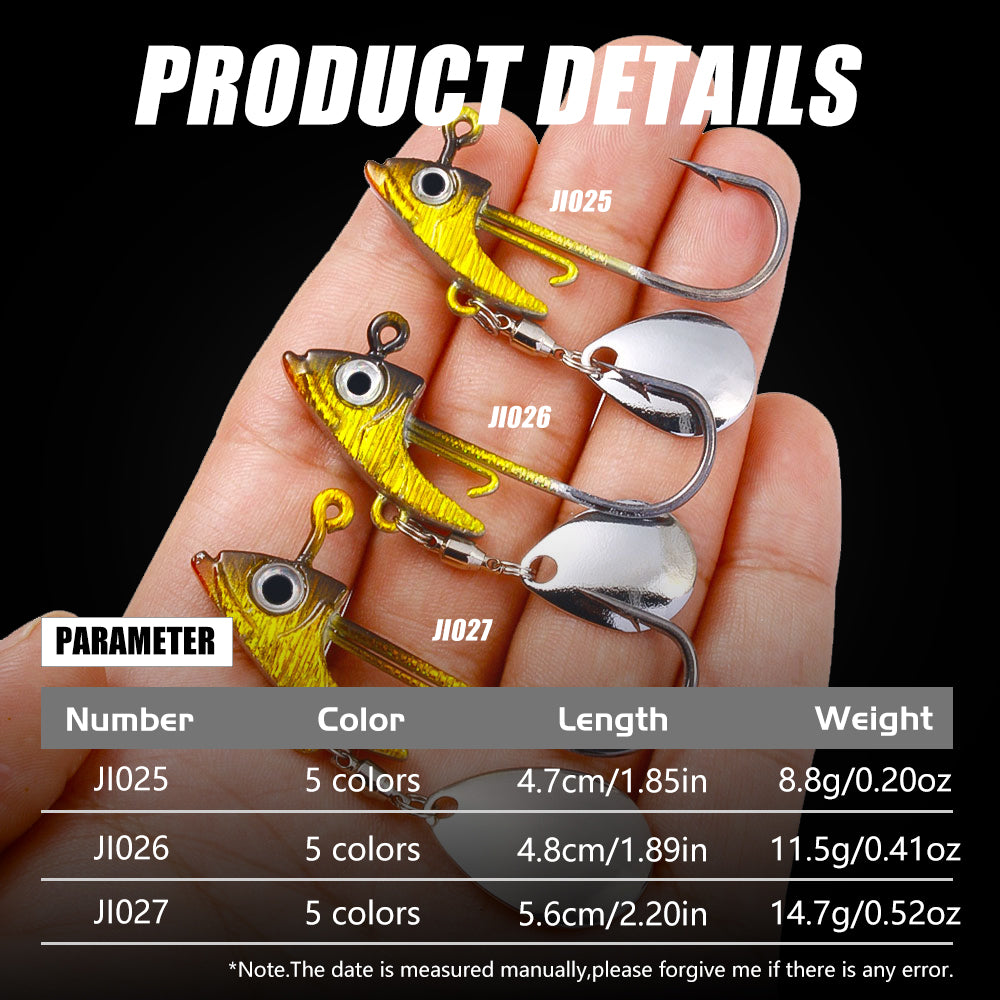 7G 10G 15G Jig Hook with Blade