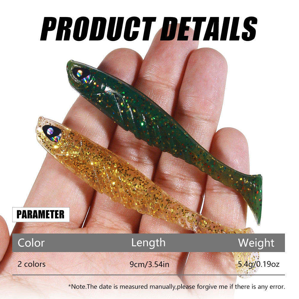 9CM Soft Lures Silicone Bait 6pcs/bag