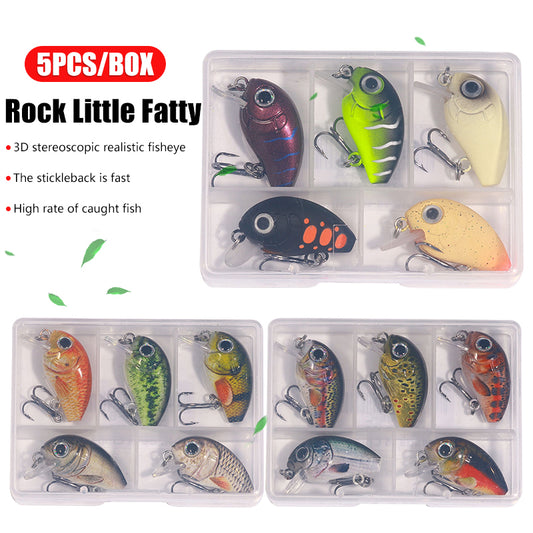 2.8CM 2G Crankbait Kits 5PCS Set