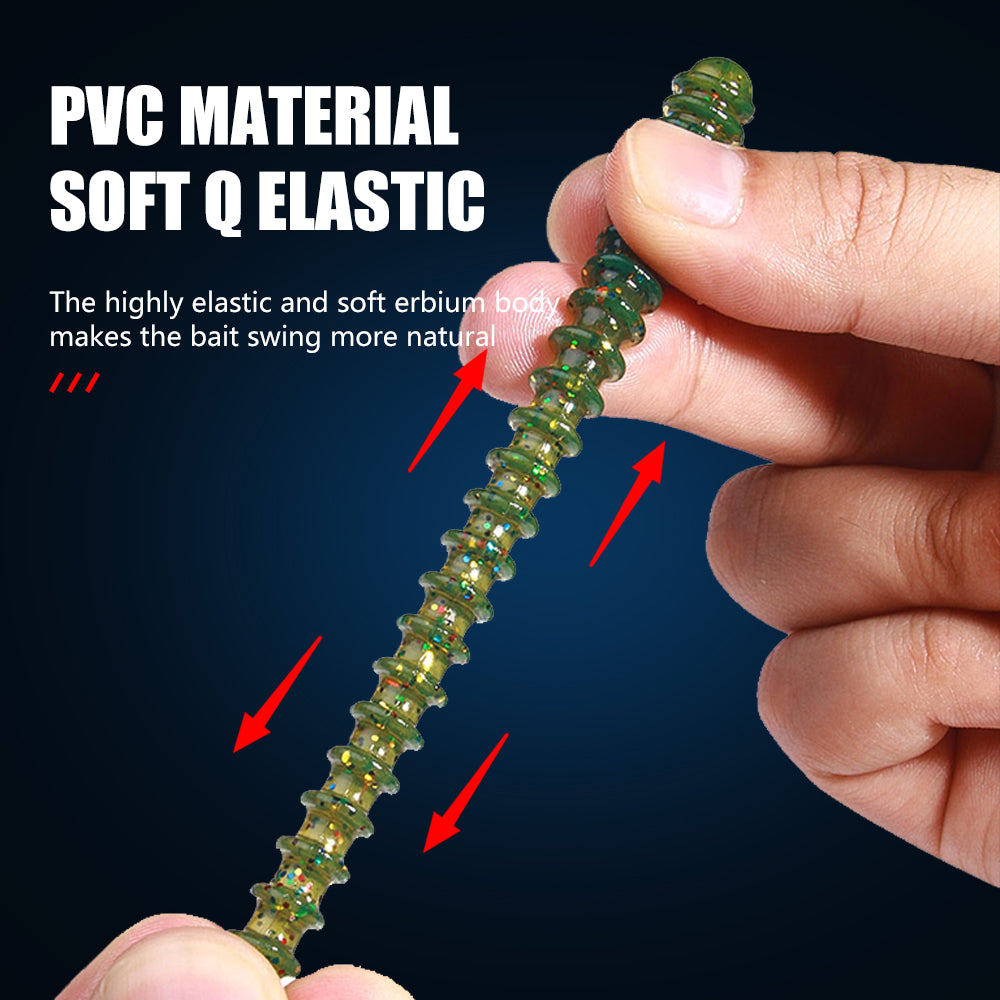 10.5CM 5.6G Worms Soft Lure 6pcs/Bag