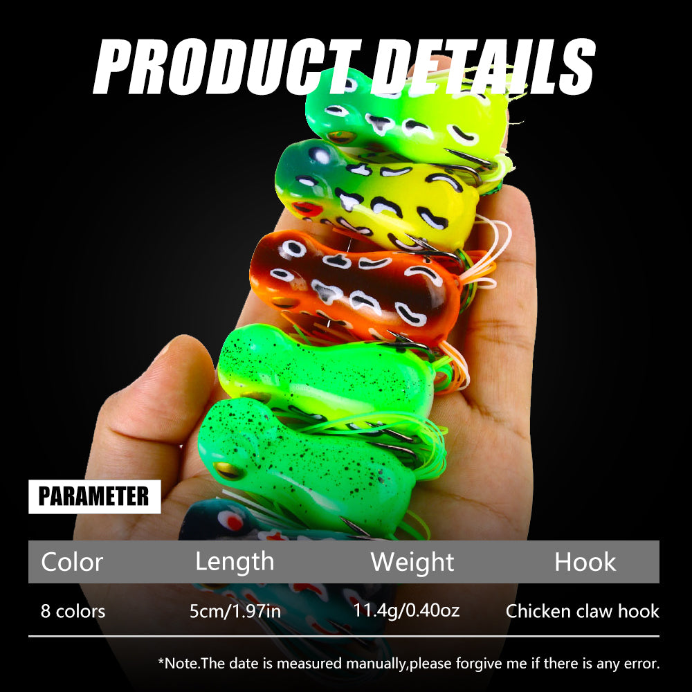 5CM 12G Frog Lure Sillicon Bait