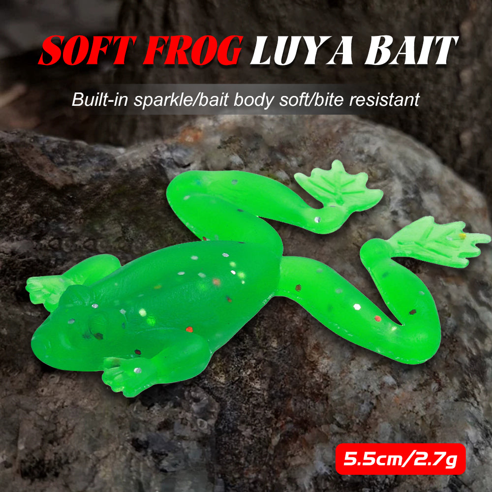 5.5CM Soft Frog Bait, 5pcs/bag