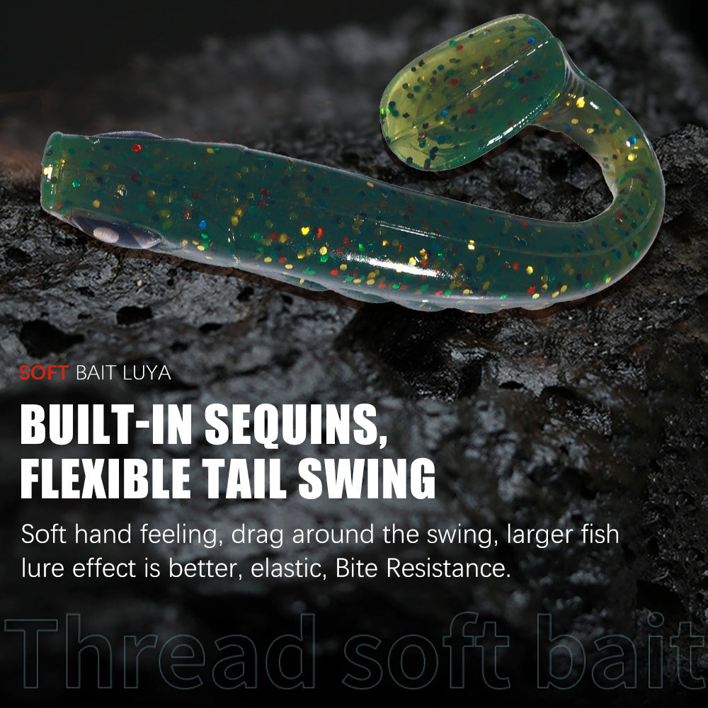 9CM Soft Lures Silicone Bait 6pcs/bag