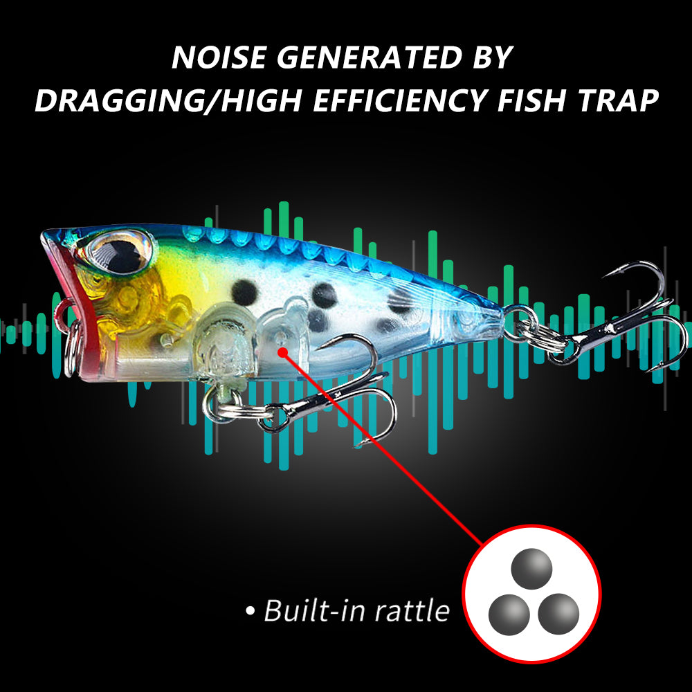 4CM 3.3G Popper Fishing Lures