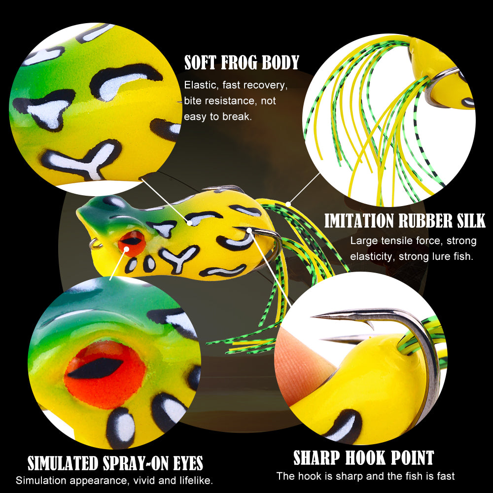 5CM 12G Frog Lure Sillicon Bait