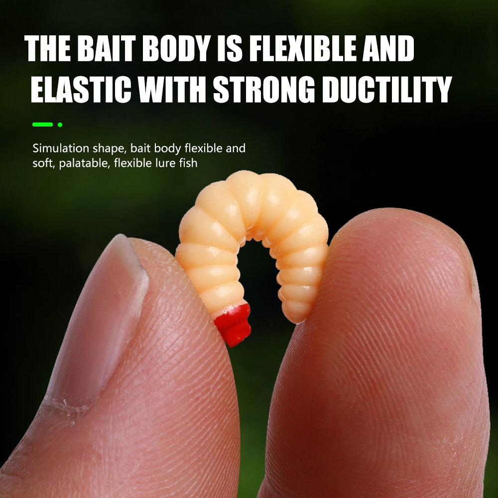 2.4CM Soft Worn Bait, 50pcs/bag