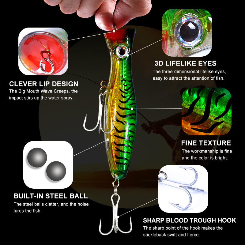 13cm 43g Popper Lure