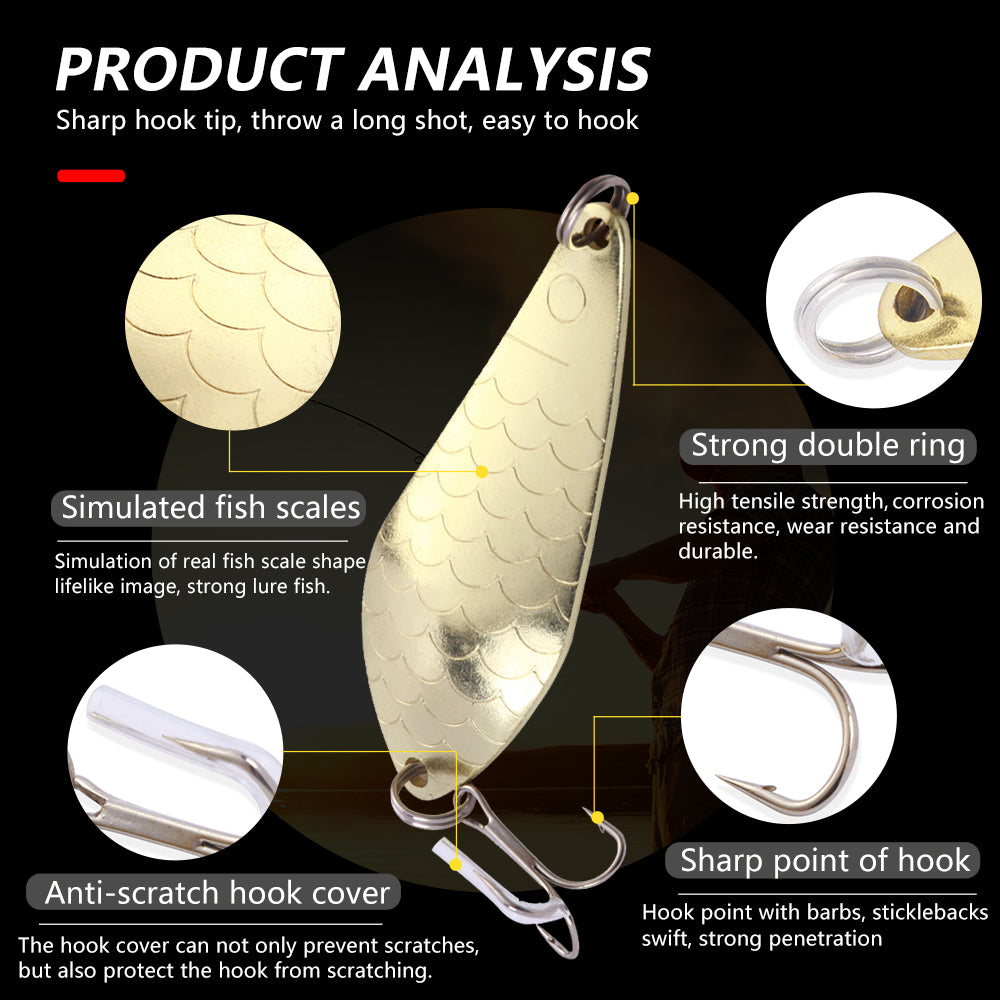 7CM 20G Spoon Metal Lure