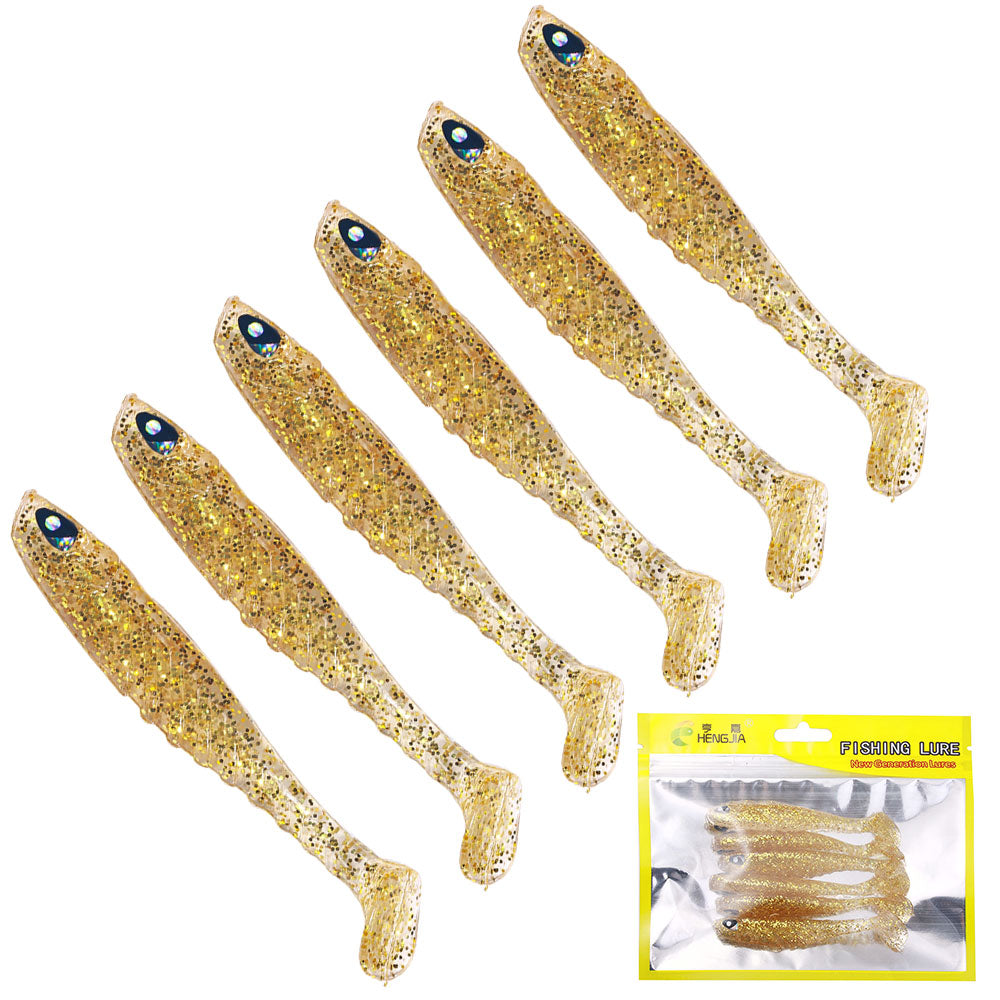 9CM Soft Lures Silicone Bait 6pcs/bag