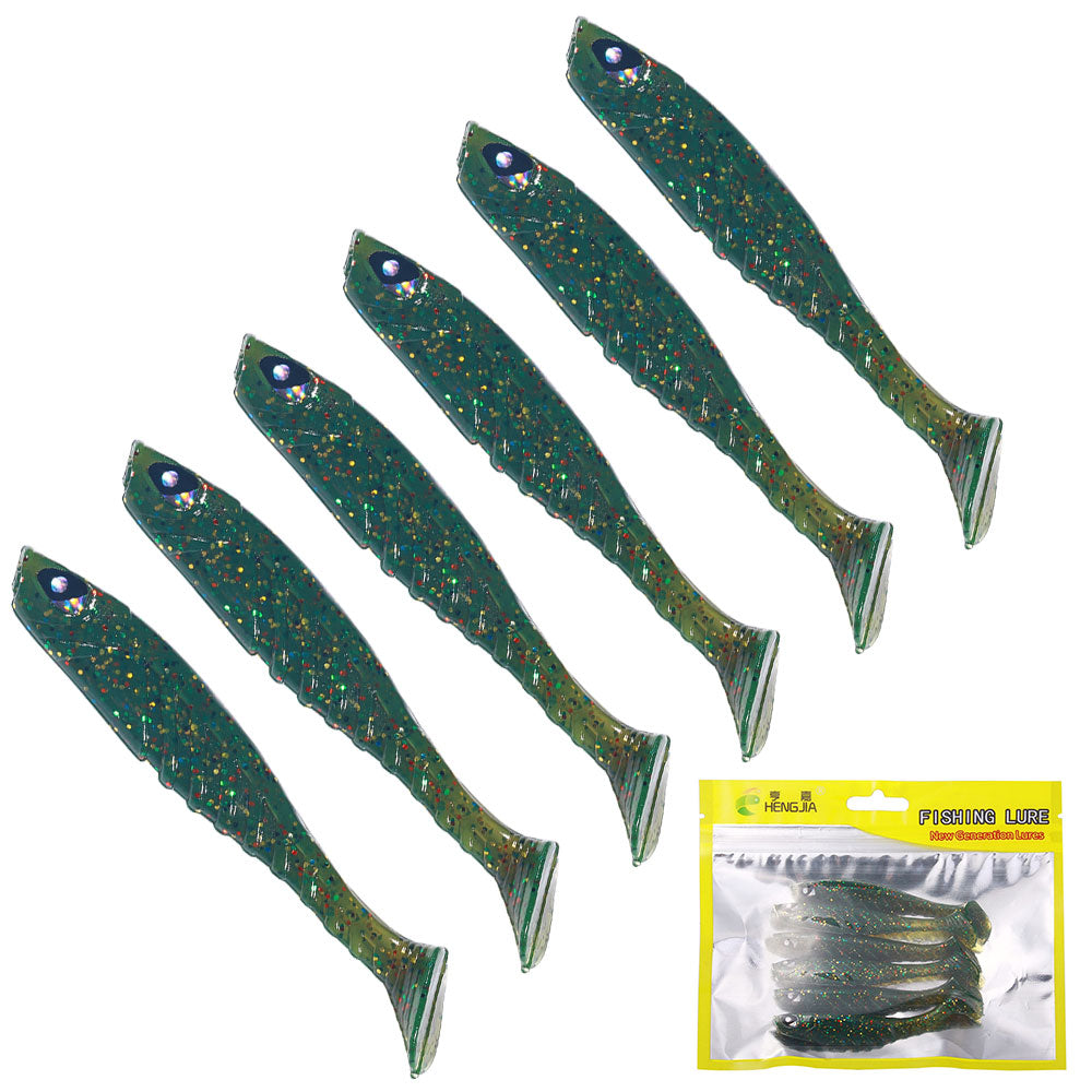 9CM Soft Lures Silicone Bait 6pcs/bag