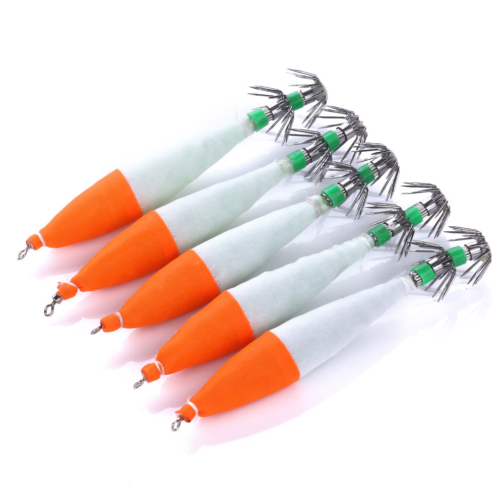 10.5CM-6.3G Squid Jig, 5pcs/bag