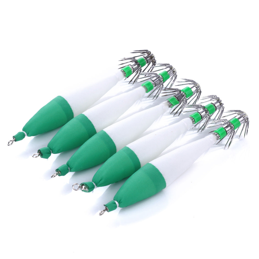 10.5CM-6.3G Squid Jig, 5pcs/bag