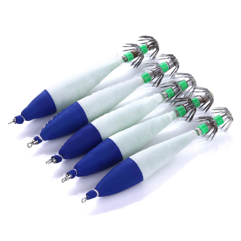 10.5CM-6.3G Squid Jig, 5pcs/bag