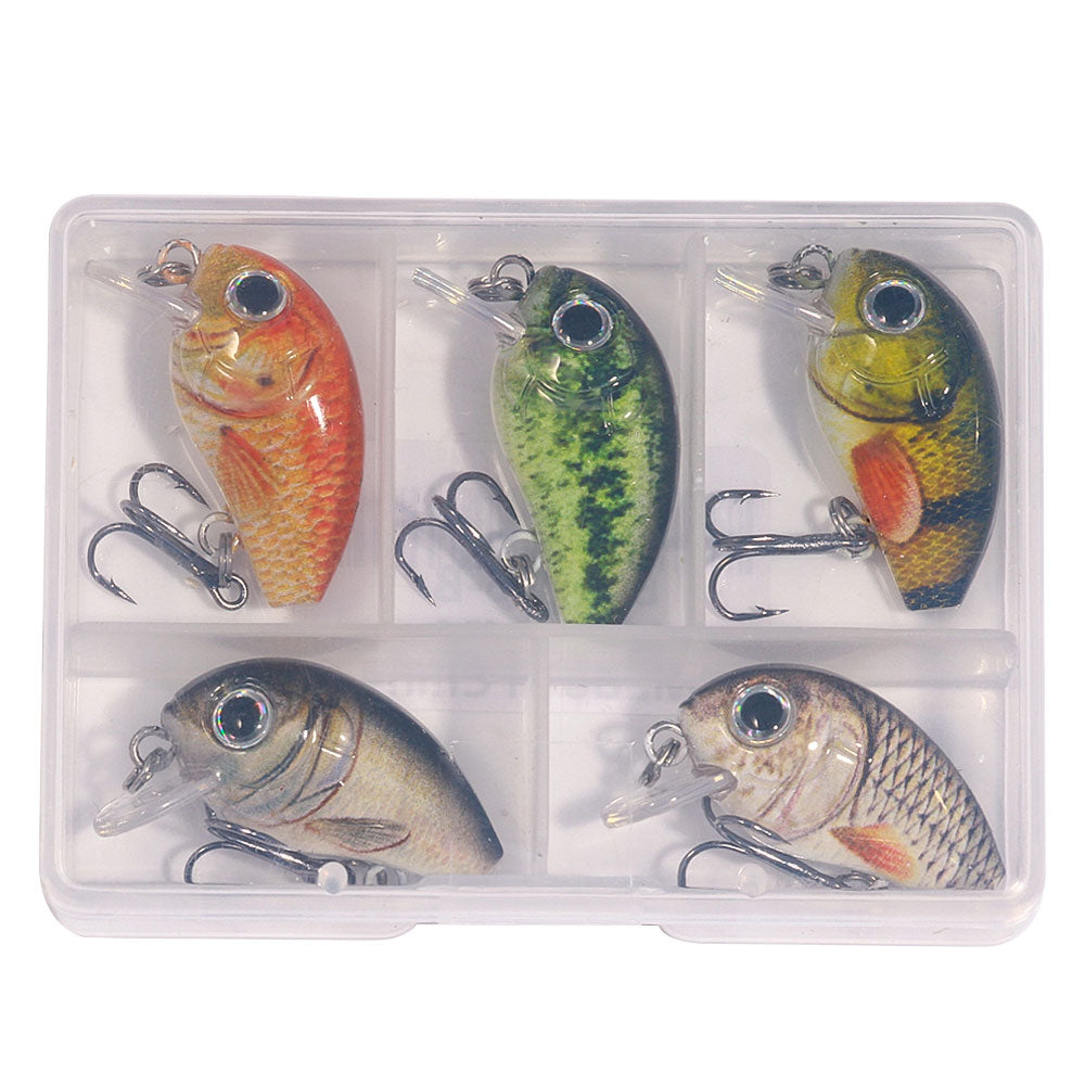 2.8CM 2G Crankbait Kits 5PCS Set