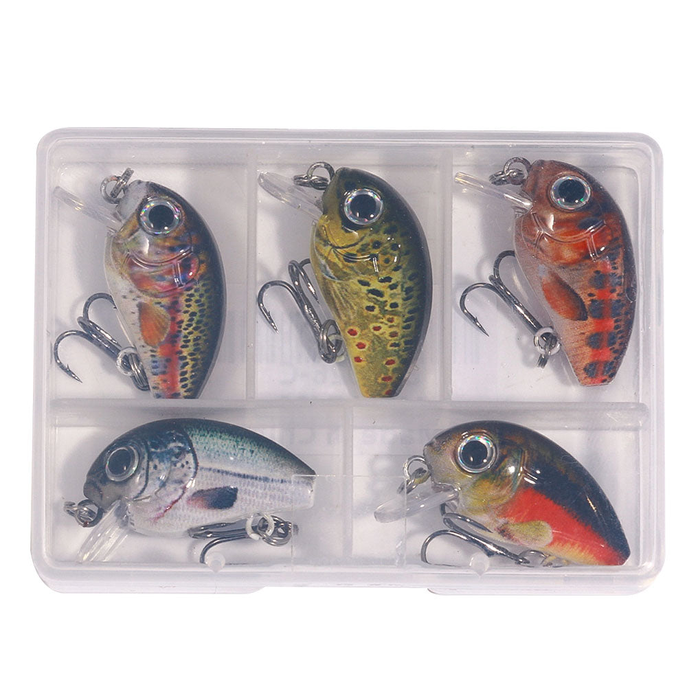 2.8CM 2G Crankbait Kits 5PCS Set