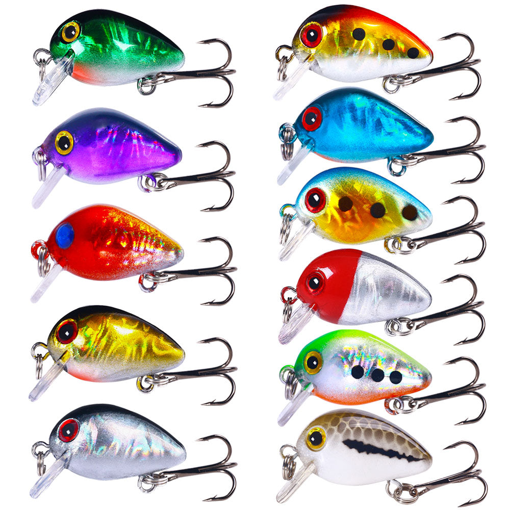1 1/6in 1/14oz Mini Crankbait Topwater Lure - more crankbait here Hengjia fishing gear 1 1/6in 1/14oz Mini Crankbait Topwater Lure - more crankbait here Hengjia fishing gear