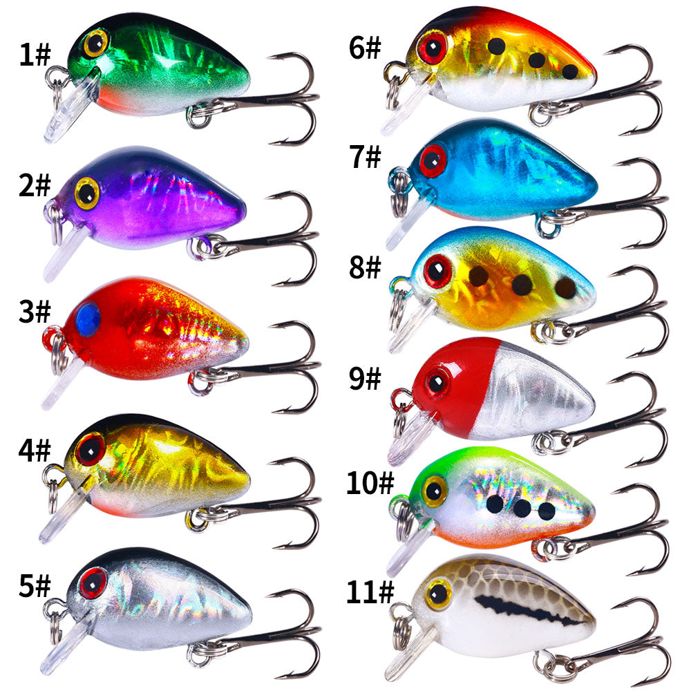 3CM 1.5G Mini Crankbait Topwater Lure