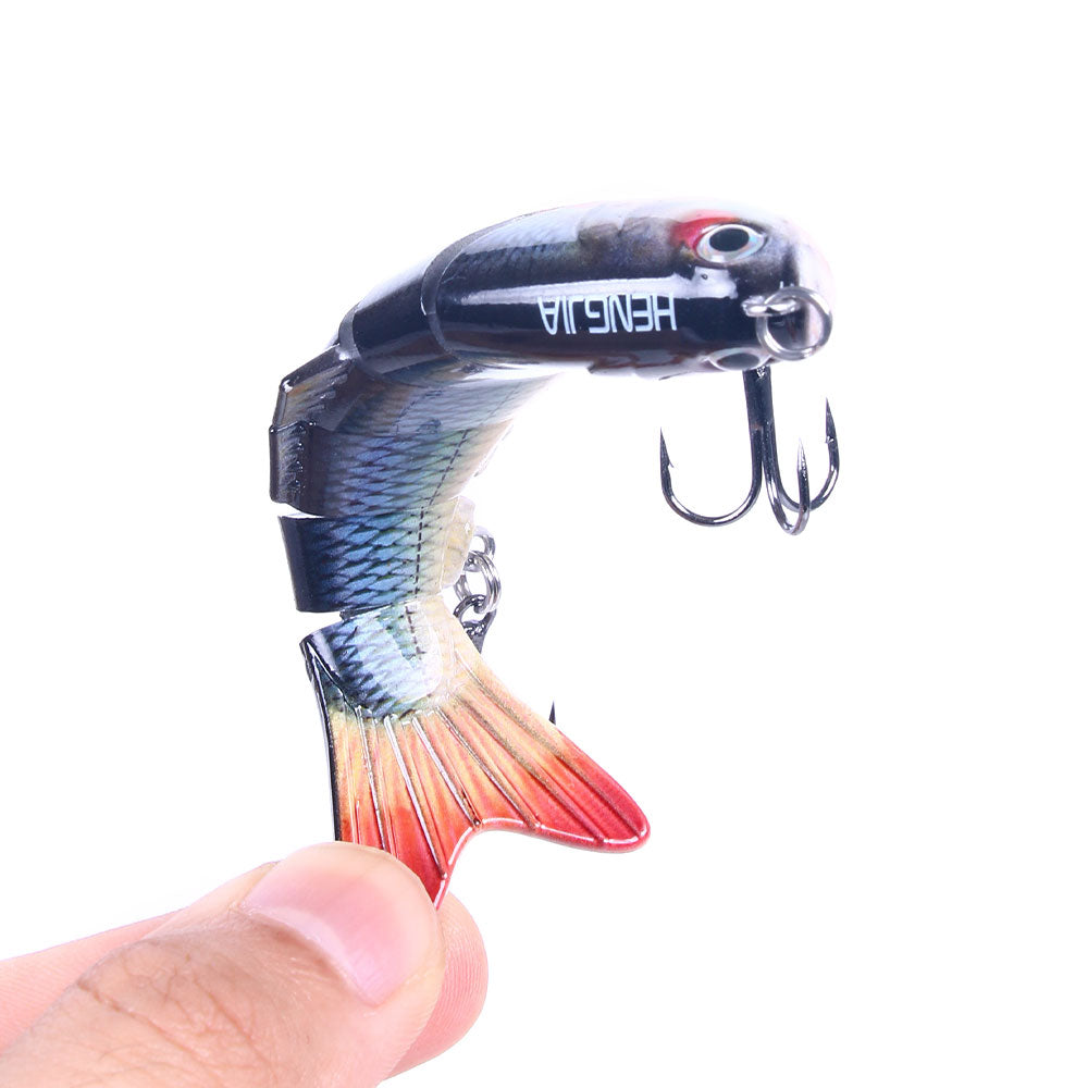 HENGJIA 10CM 18G 6 Section Lure Segment Jointed Swimbait