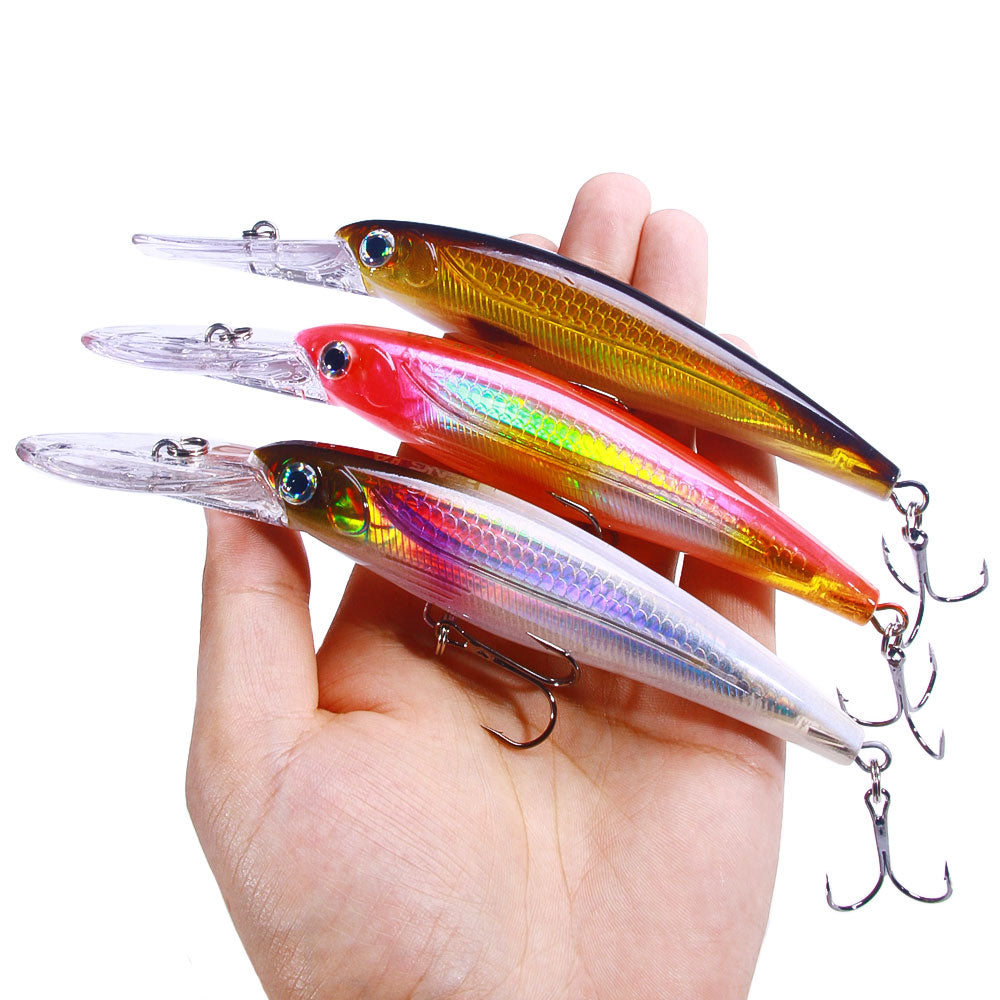 17CM 30G Wide Lip Deep Diving Minnow Lure