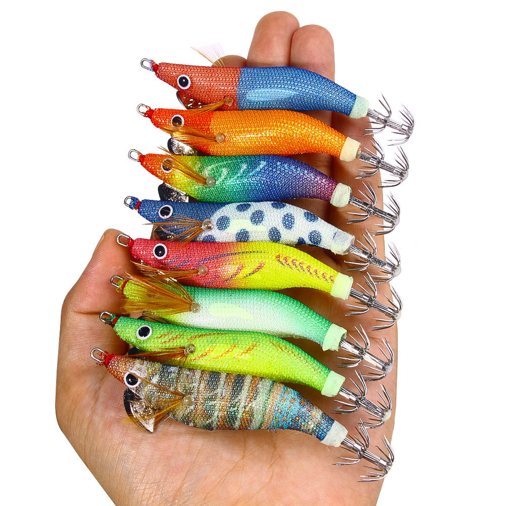 9.3CM 8.5G Luminous Squid Jig 2.2#
