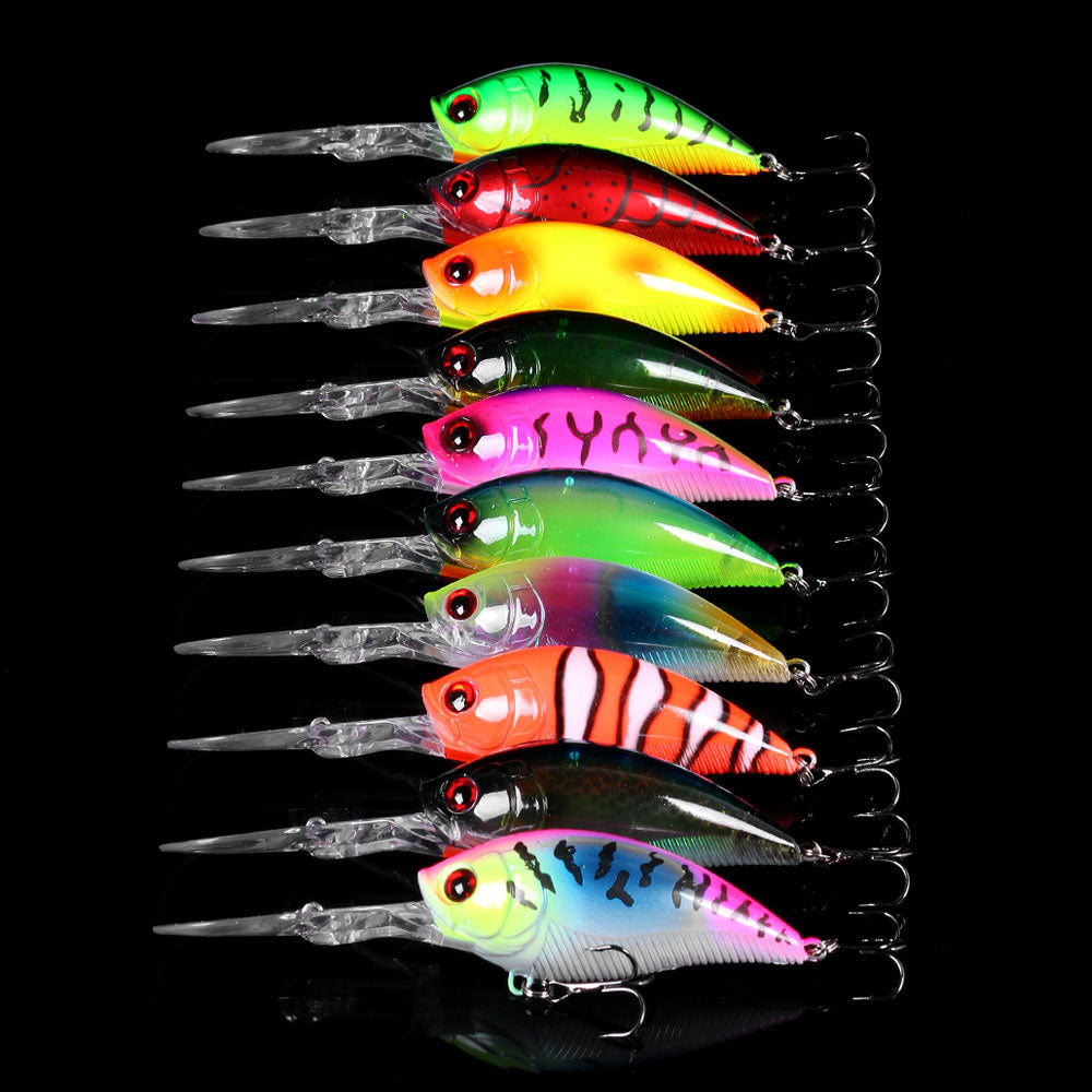  1ZU Fishing Lures with VMC Hooks, Ultralight Crankbait Lures  for Bass Perch Walleye Trout Pike, Slow Sinking Mini Hard Baits, Freshwater  or Saltwater Fishing Lures Kit : Sports & Outdoors
