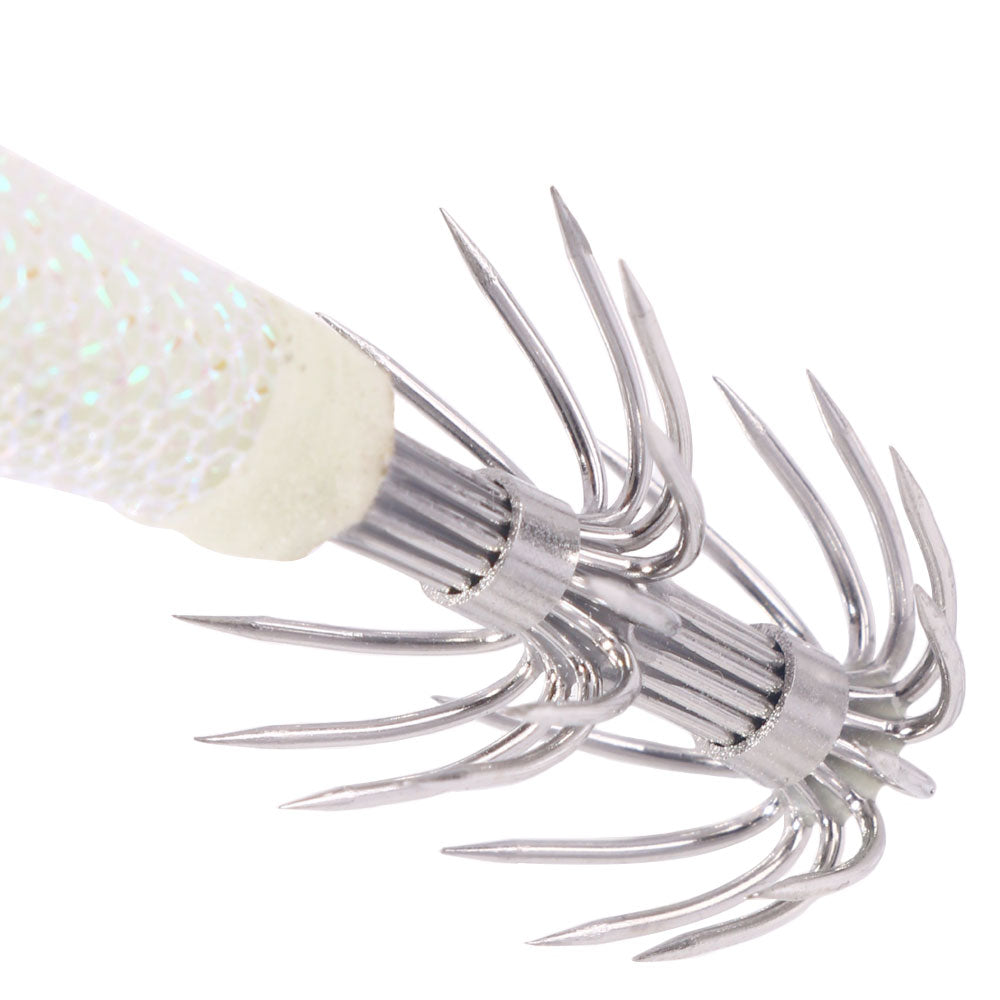 White Color Fluorescent Shrimp Jigs 2.0# 2.5# 3.0# 3.5# 4.0#