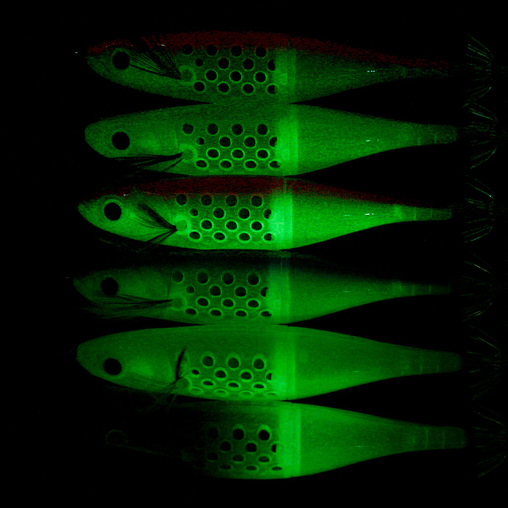 4.72inch 0.32oz Luminous Plastic Hollow Squid Jigs