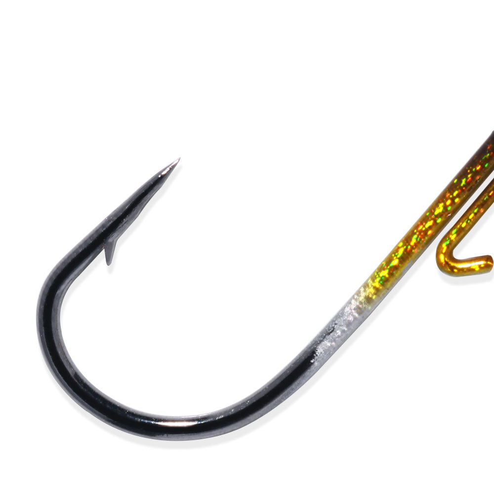 5pcs set Mix Color HENGJIA 7g Metal Jig Head Hooks Barbed with Spinner Blade for Soft Worm Bait