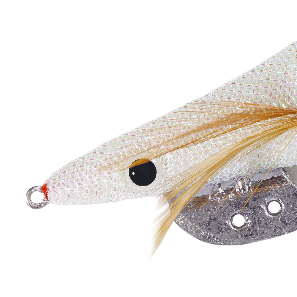 White Color Fluorescent Shrimp Jigs 2.0# 2.5# 3.0# 3.5# 4.0#
