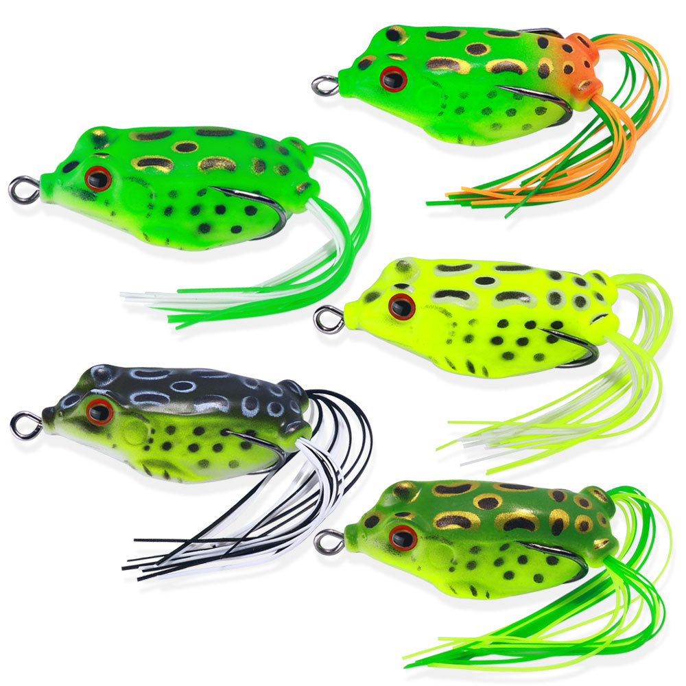 Frog Lures Soft Baits Floating Fishing Lure Top Water Bait for
