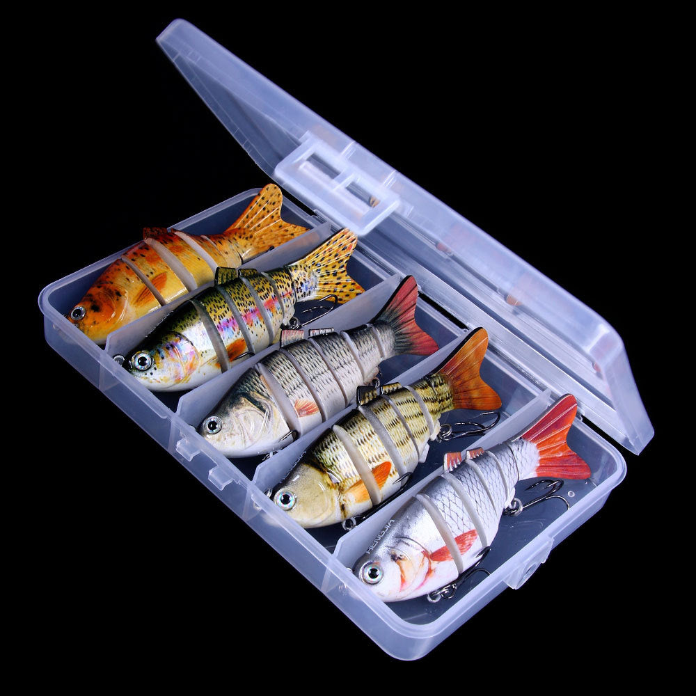 HENGJIA 10CM 18G 6 Section Lure Segment Jointed Swimbait