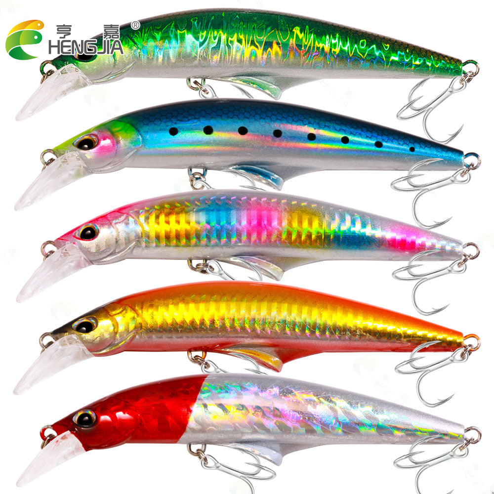 HENGJIA 139mmM 44.6g Hard Minnow Bait Sinking Large Hard Bait for Bass Trout Walleye Redfish
