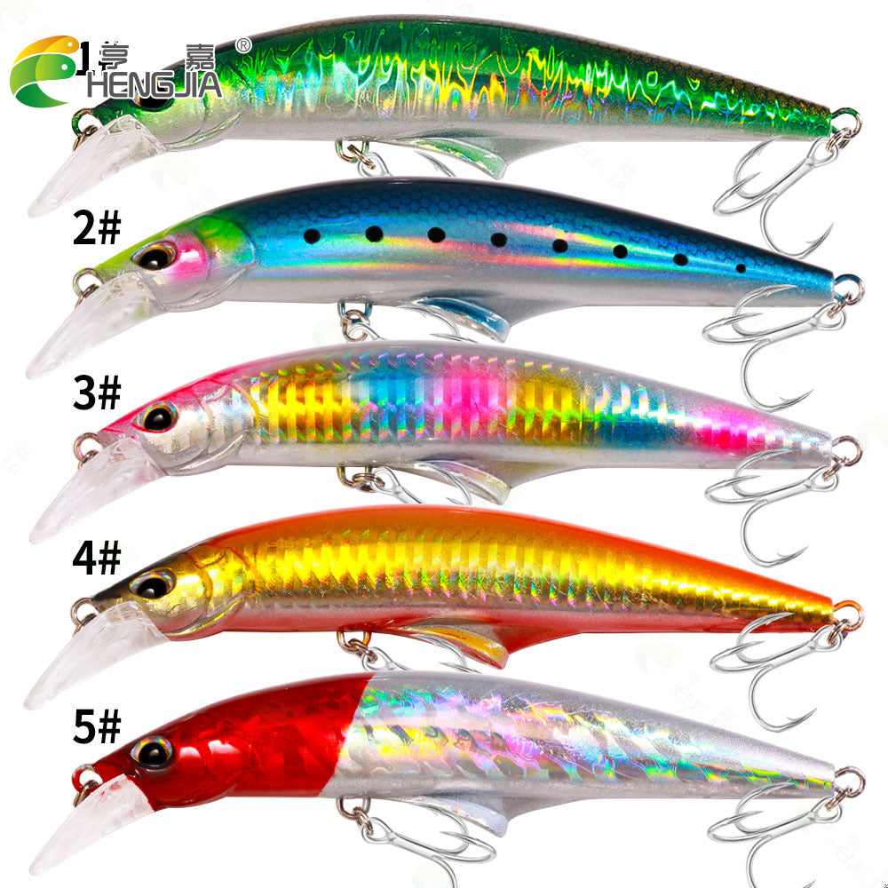 HENGJIA 139mmM 44.6g Hard Minnow Bait Sinking Large Hard Bait for Bass Trout Walleye Redfish