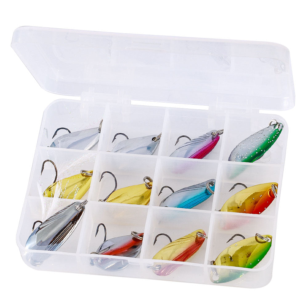 12Pcs/Set Spoons Lure Kit