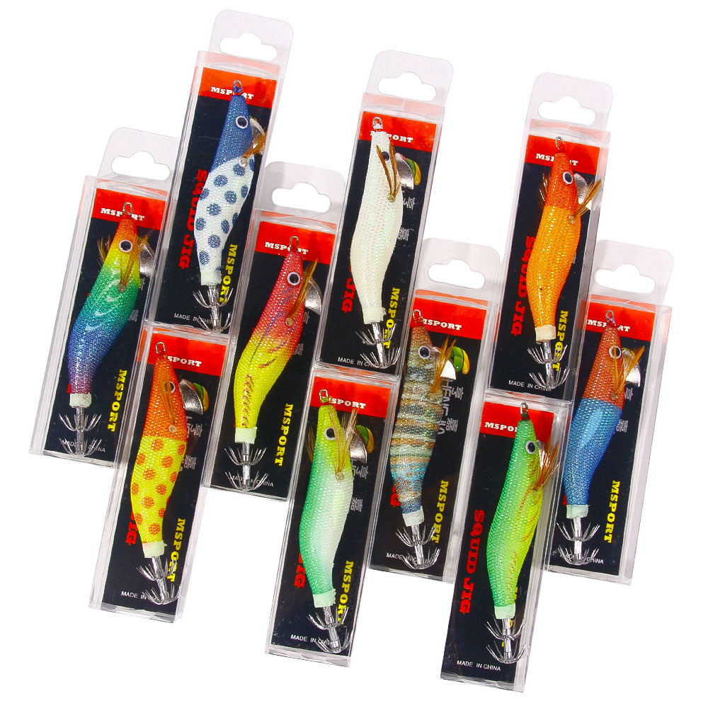 9.3CM 8.5G Luminous Squid Jig 2.2#