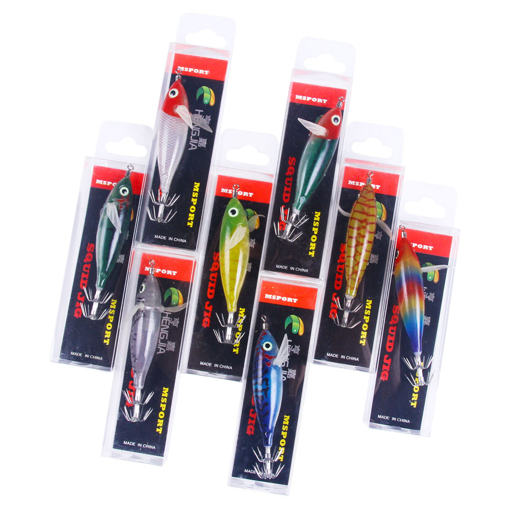8CM 6G Luminous Squid Jig Round Body