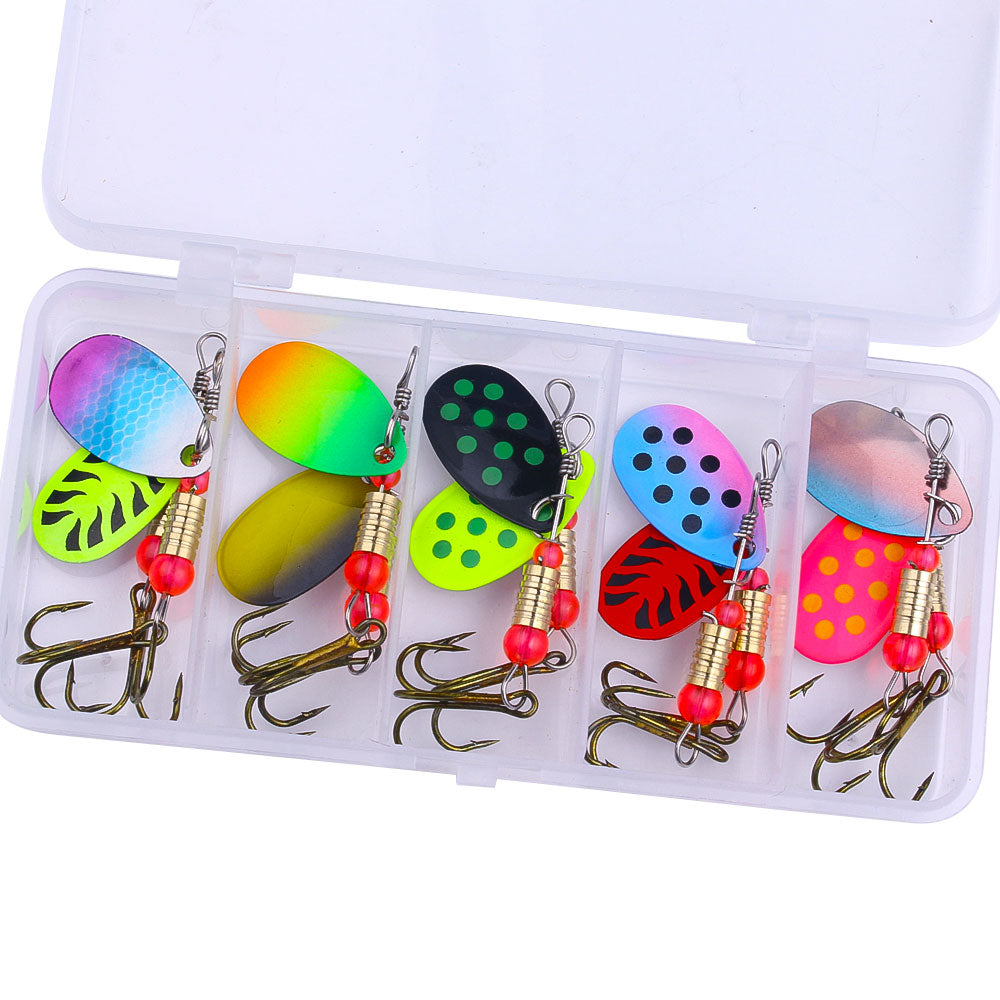 10pcs Metal Spinner Baits Lure Kits