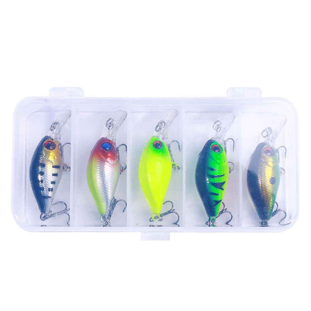 HENGJIA 4.2g 5cm 5pcs/lot Fishing Lures Plastic Crank Bait for Fishing