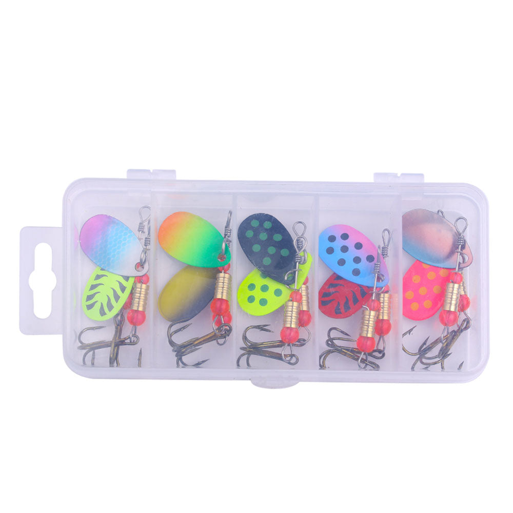 10pcs Metal Spinner Baits Lure Kits