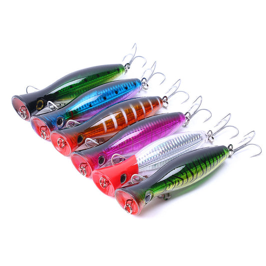 6pcs set 13cm 43g HENGJIA Big Popper Lure Popper Lures Fishing Lure Bait