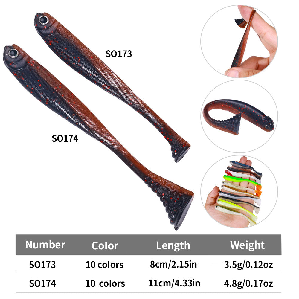 8CM 11CM Soft Swimbaits Lure