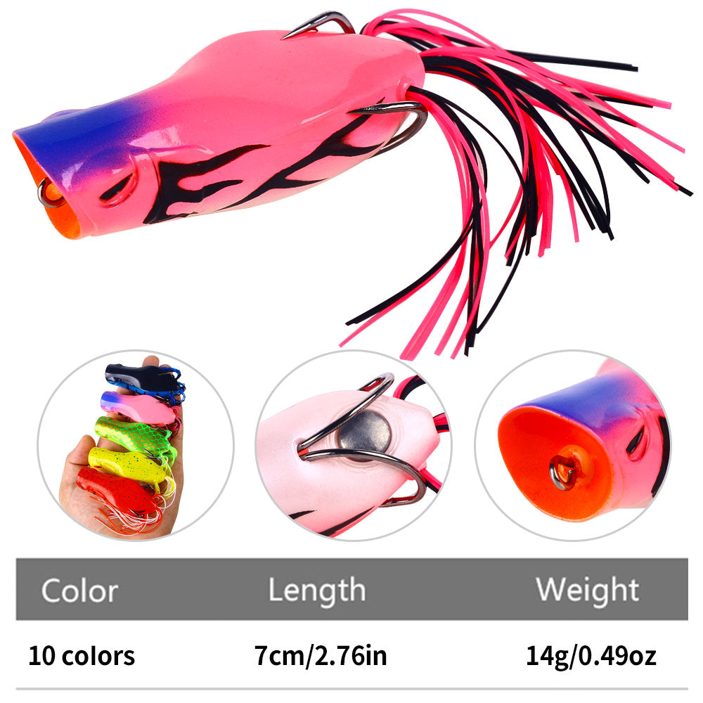 2 3/4in 1/2oz Frog Lure Sillicon Bait