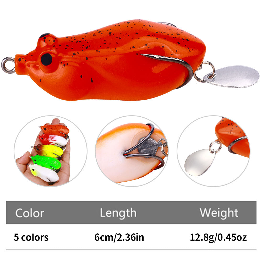 6CM 13G Soft Frog Bait FO020
