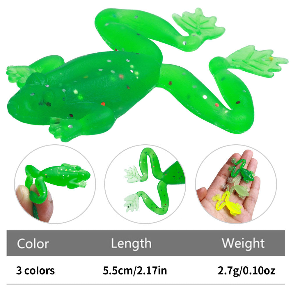 5.5CM Soft Frog Bait, 5pcs/bag