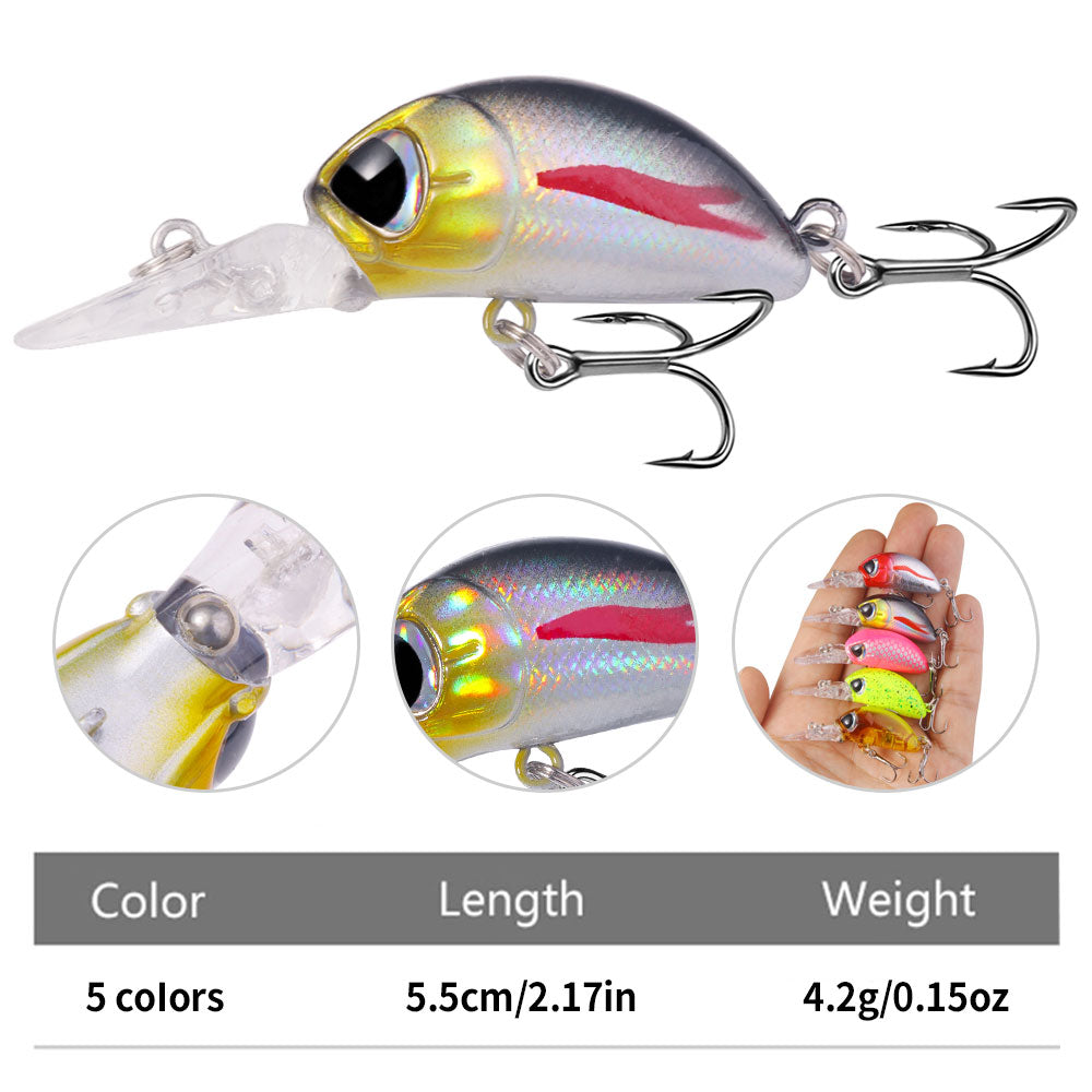 HENGJIA 55mm 4g Crank Bait Lure