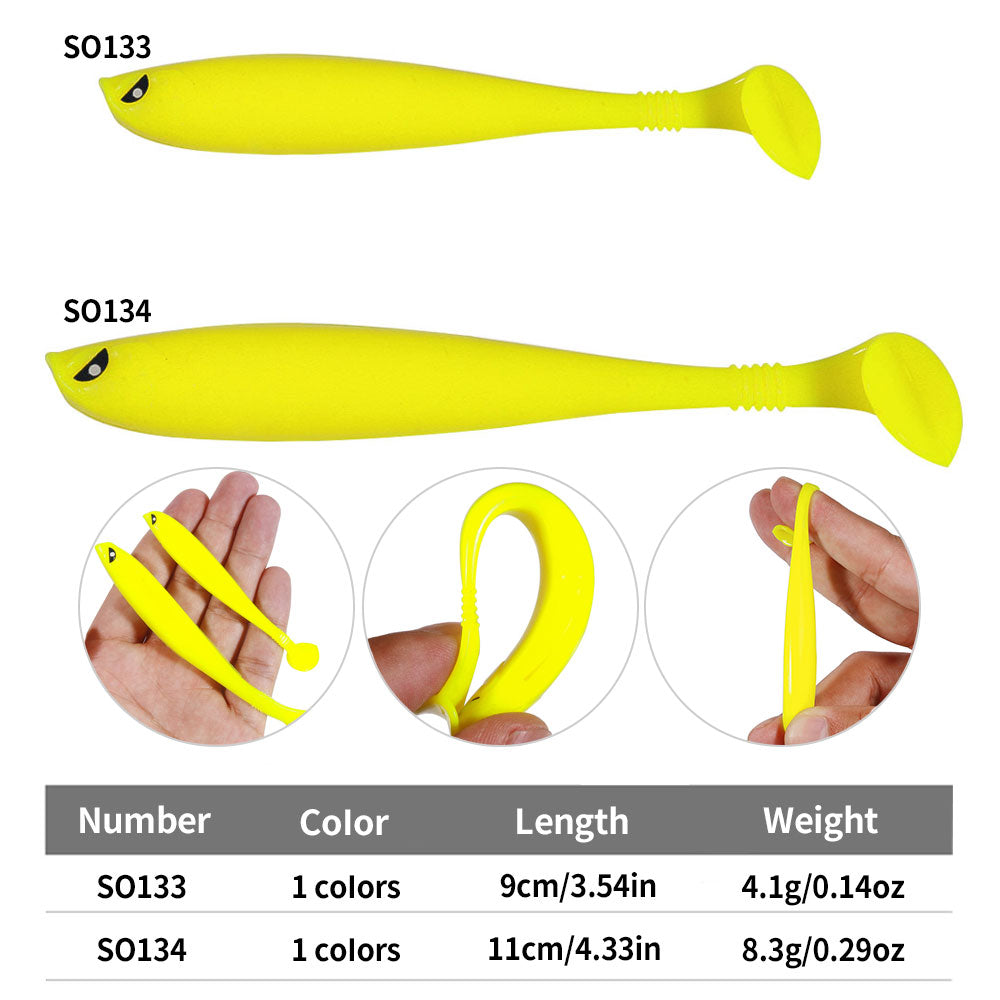 9CM 11CM Soft Lures Silicone Bait 6pcs/bag