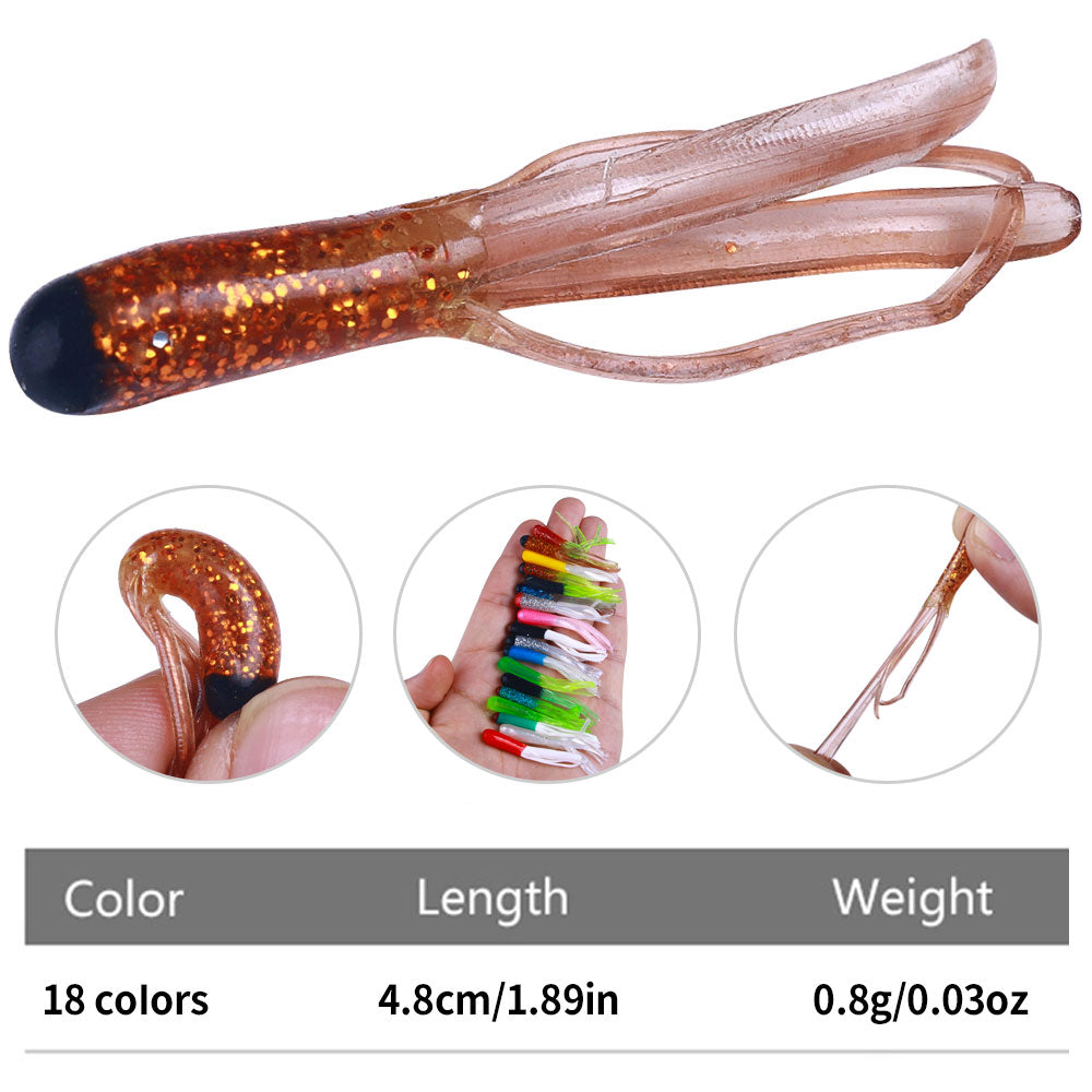 4.8CM Soft Maggot Bait, 20pcs/bag