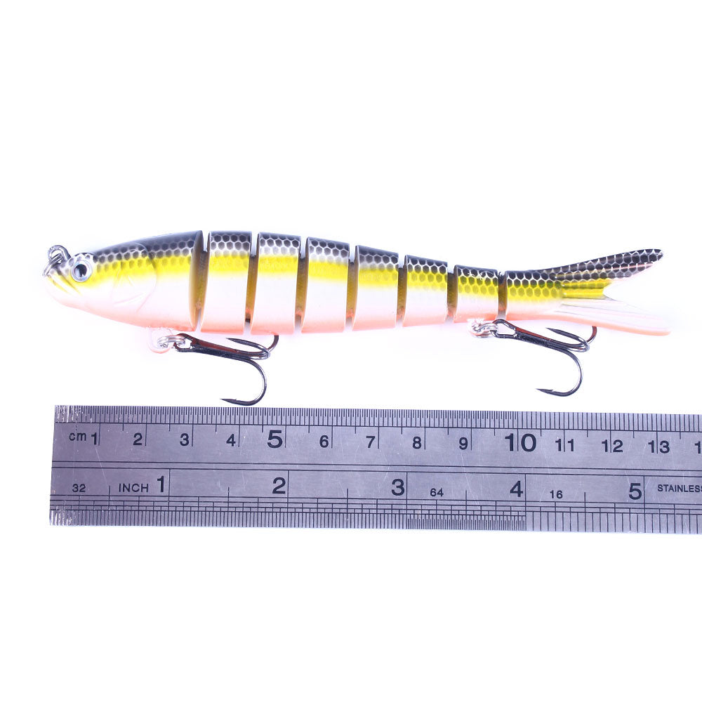 HENGJIA 13.7cm 27g 8 Segments Swimbait 5pcs/set for Bass Trout