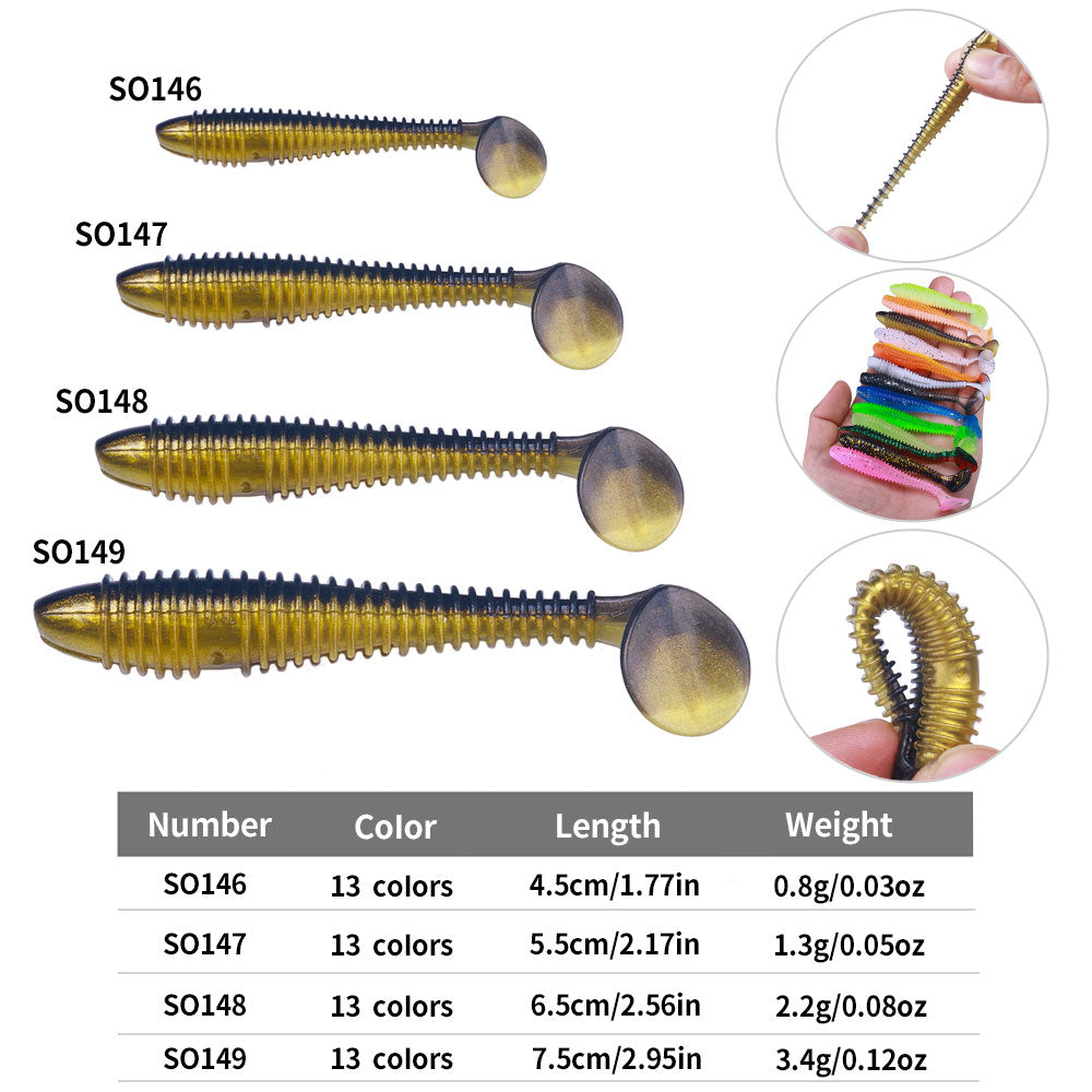 4.5cm 5.5cm 6.5cm 7.5cm Soft Pinfish Lure 10pcs/bag