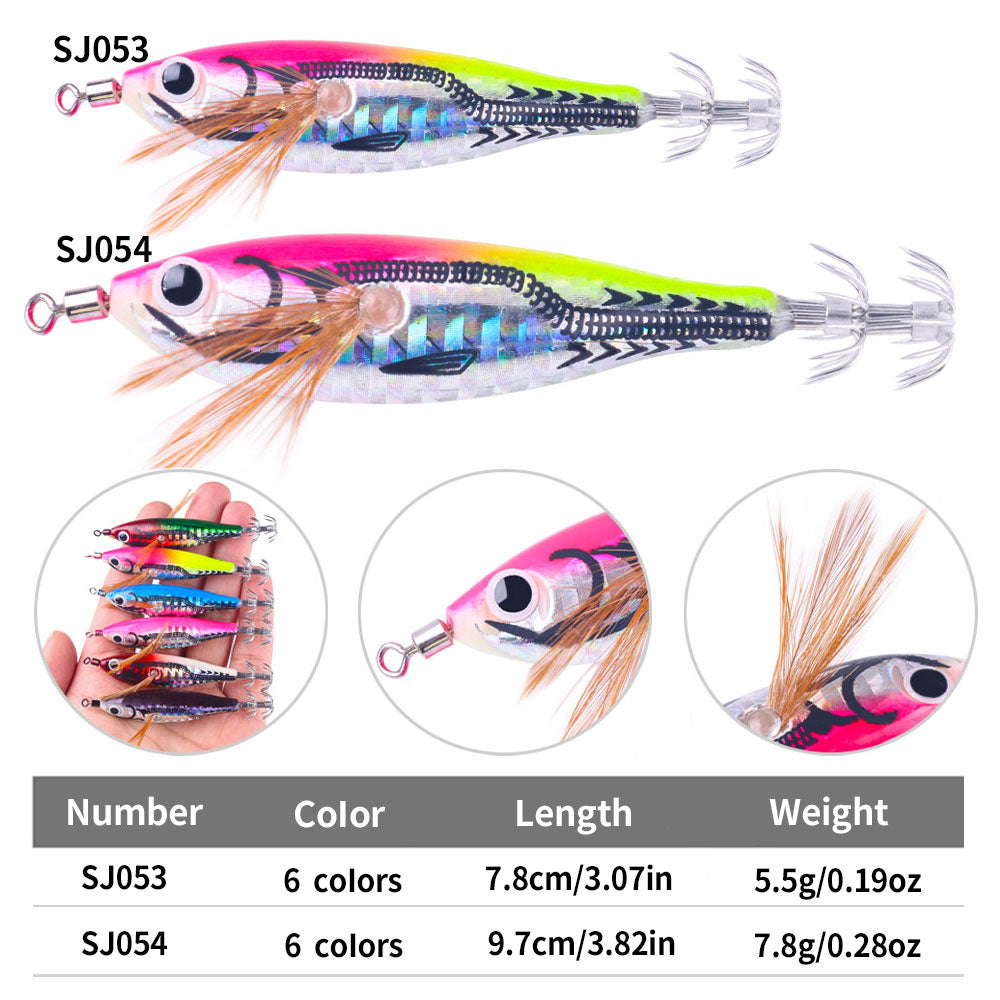 9.7CM/7.8G, 7.8CM/5.5GLuminous Squid Jig